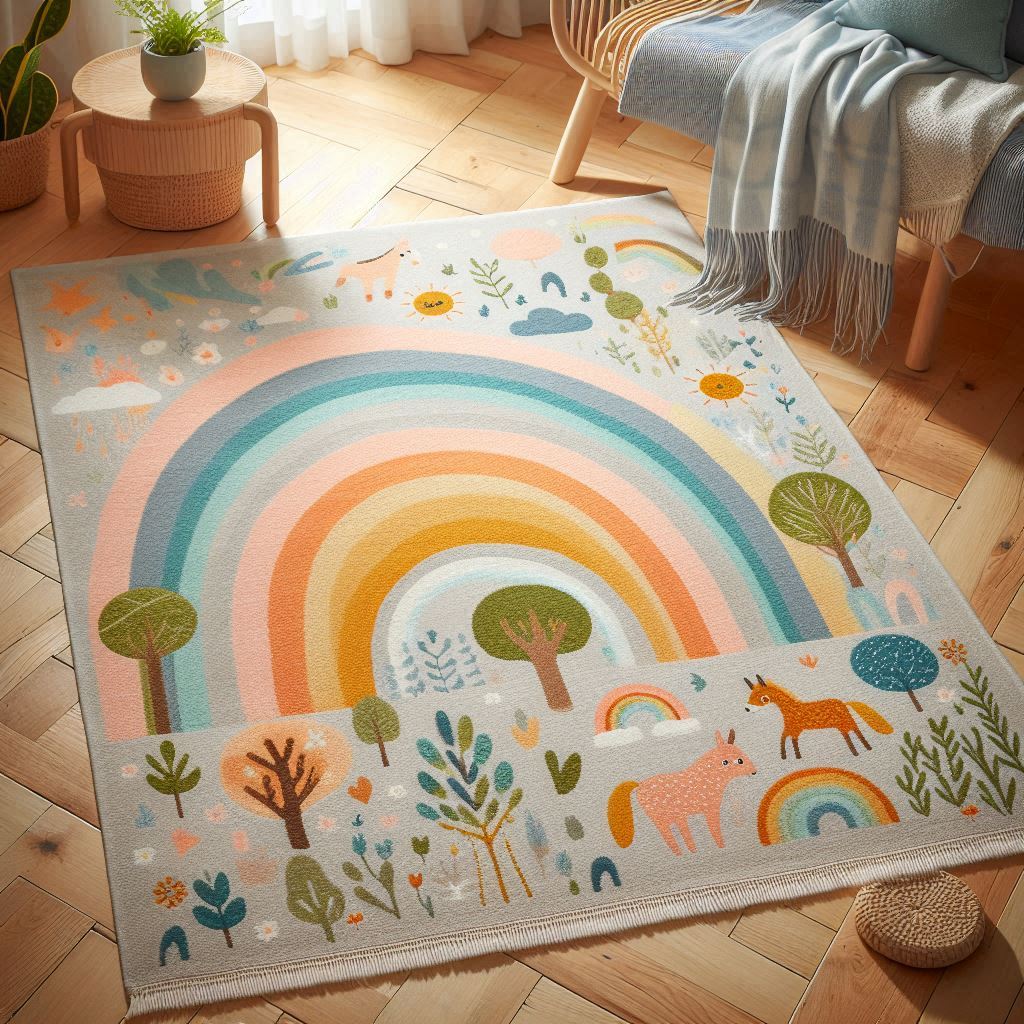 فرش چاپی برای اتاق کودک